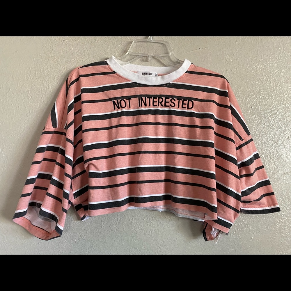 Missguided Tshirt crop top